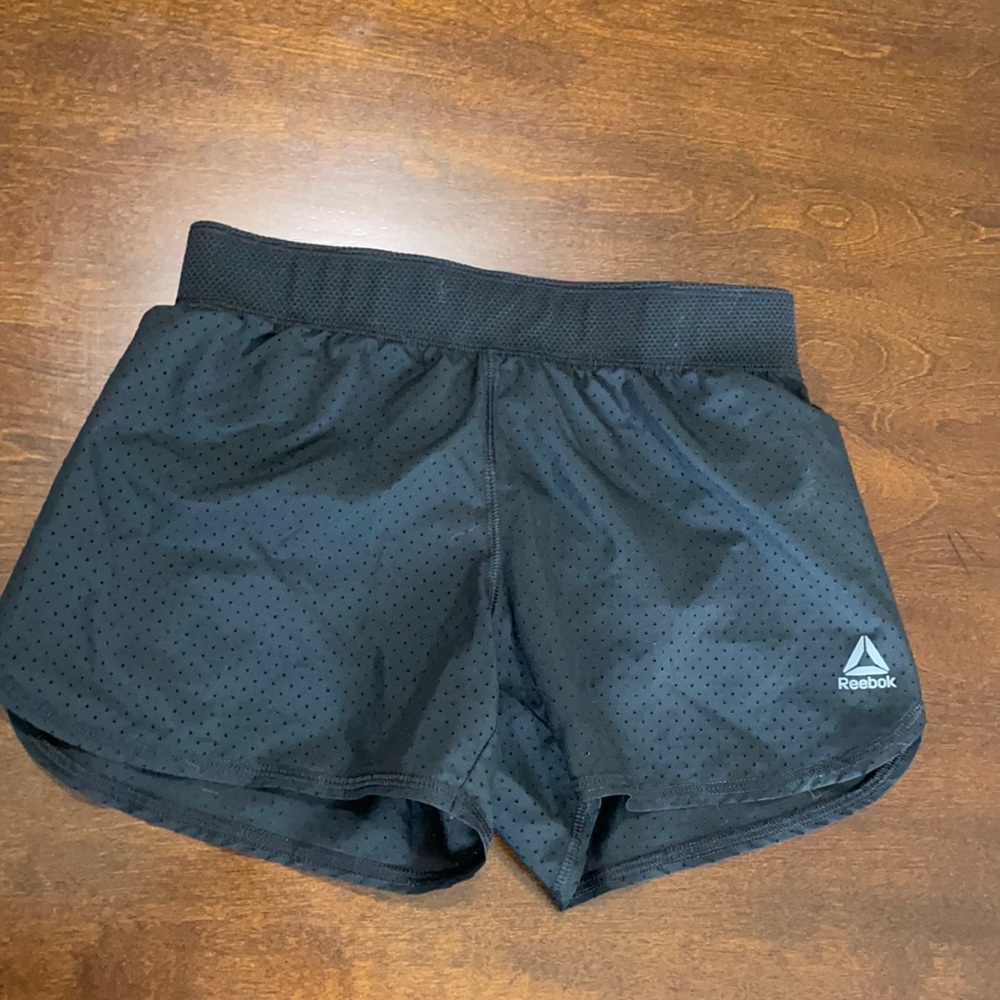 Reebok Girls Black Athletic Shorts